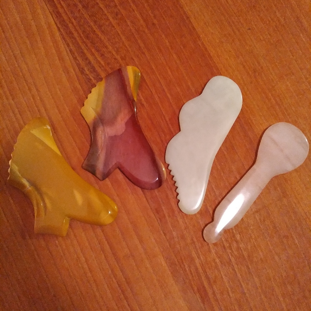 Mookaite Jasper stone gua sha tool